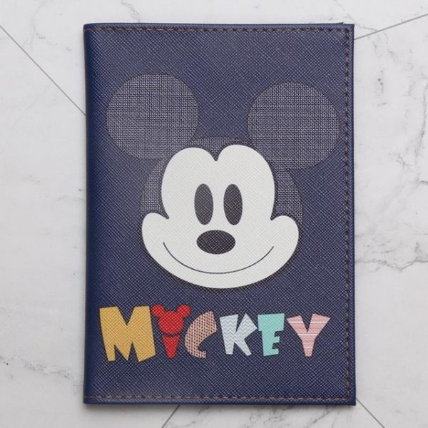 Cartoon Travel Accessories Disney Mickey Princess Passport Holder PU Leather Women Travel Passport Cover Case - Passport Cover