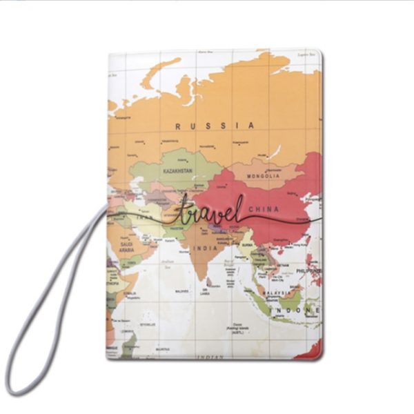 Creative World Map Passport Cover Wallet Bag Letter Men Women Pu Leather Id Address Holder Portable.png 640x640 2 - Passport Cover