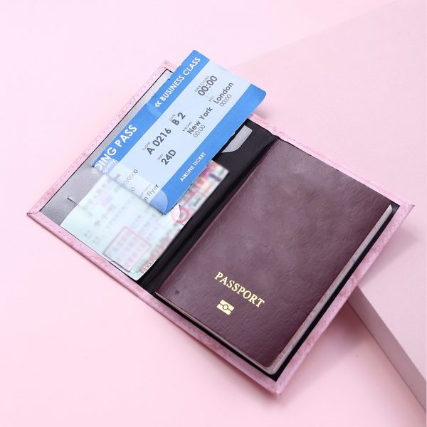 New Women Cute Leather Passport Cover Air tickets For Cards Travel Passport Holder Wallet Case 3 - Passport Cover