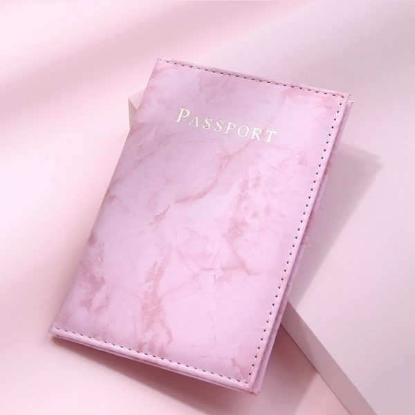 New Women Cute Leather Passport Cover Air tickets For Cards Travel Passport Holder Wallet Case - Passport Cover