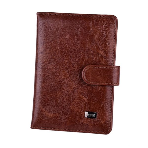 Travel Hasp Passport Holder Cover Leather Wallet Women Men Passports For Document Pouch Cards - Passport Cover
